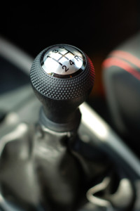 Sporty gear stick symbolizes rapid cognitive shifts